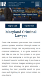 Mobile Screenshot of mdcriminalattorney.net