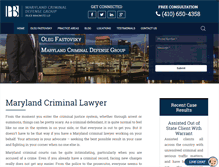 Tablet Screenshot of mdcriminalattorney.net